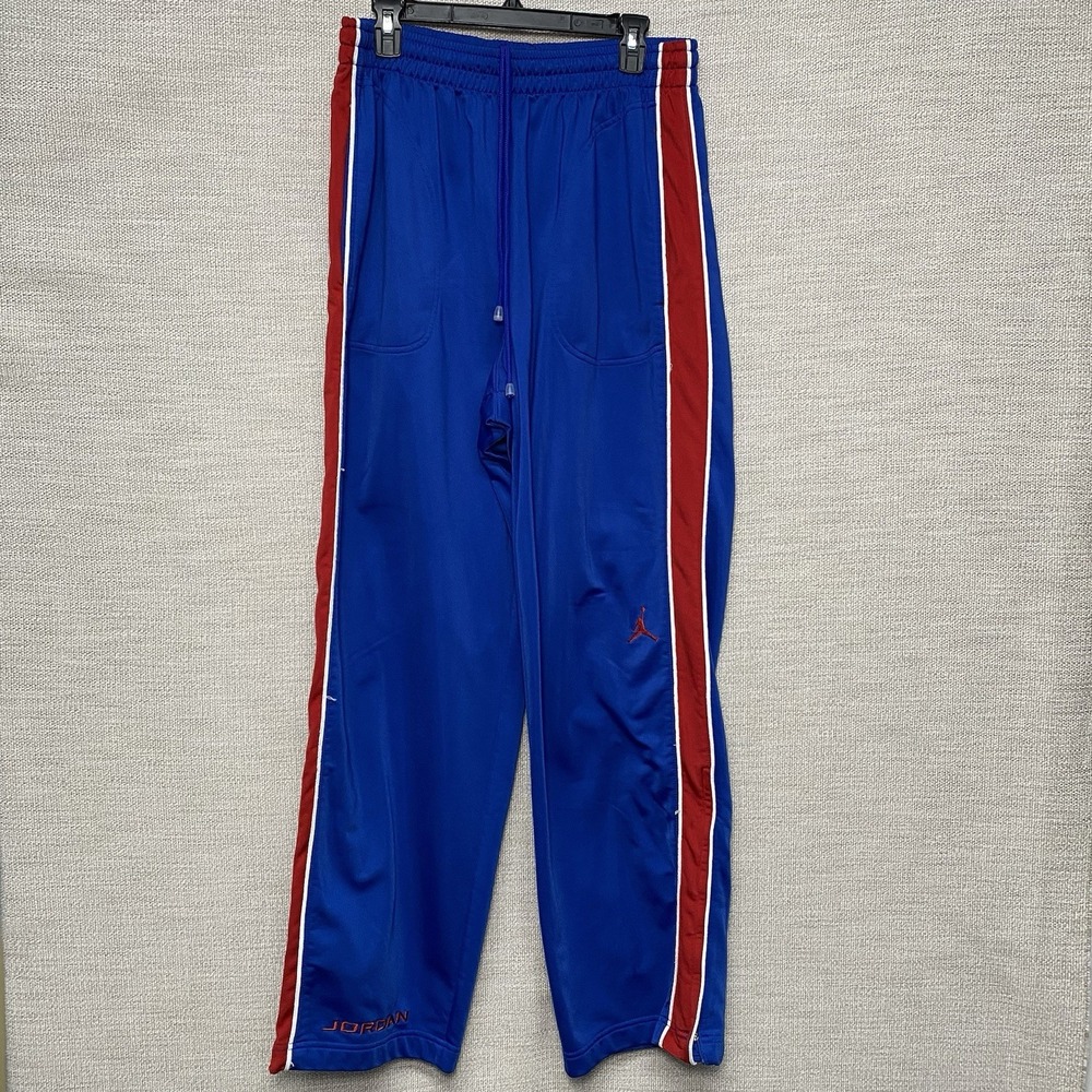Y2K Air Jordan Sweatpants 2XL (Long) Royal Blue Contrast Side Stripe